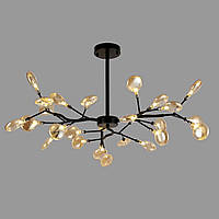 Люстра из стеклянных лепестков Lightled Petals 918-LP447-27 BK+BR BX, код: 8120949