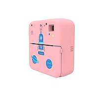Детский цифровой фотоаппарат с печатью фото камера мгновенной печати JC Toys Розовый z116-2024