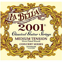 Струны для классической гитары La Bella 2001M Classical Silver Plated Medium Tension QT, код: 6555499