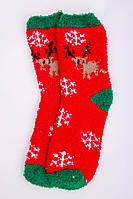 Новогодние женские носки красно-бежевого цвета 151R2327 Ager 37-40 QT, код: 8236597