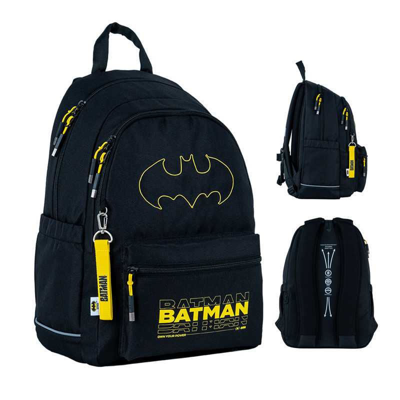 Рюкзак шкільний Kite teens DC Comics Batman DC24-2575M (LED) 42x29x18 см чорний