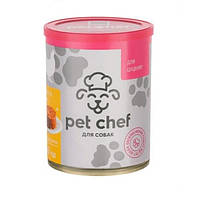 Консерви для собак Pet Chef паштет з куркою для цуценят 360 г (4820255190372) SX, код: 7995072