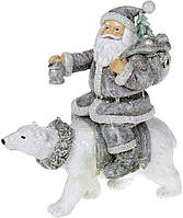 Фигура Santa Christmas Lantern grey BonaDi DP186310 LW, код: 8251217