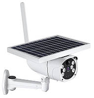 IP камера видеонаблюдения RIAS 6WTYN Wi-Fi 2MP уличная с солнечной панелью White VK, код: 8194028