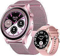 Умные часы для мужчин и женщин, фитнес-трекер с вызовом, ультратонкий 1,43-дюймовый OLED-сенсорный экран, IP67