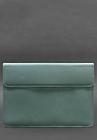 Кожаный чехол-конверт на магнитах для ноутбука Универсальный Бирюзовый BlankNote BM, код: 8132058