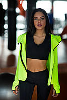 Женская спортивная курточка Designed for Fitness Lemon S M желтый салатовый BM, код: 6628142