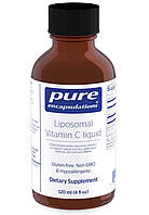 Витамин С липосомальный Liposomal Vitamin C Pure Encapsulations жидкость 120 мл UM, код: 7586641