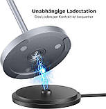 Brightower світлодіодна настільна лампа на батарейках сенсорна димована настільна лампа Бездротова із зарядною станцією, фото 6