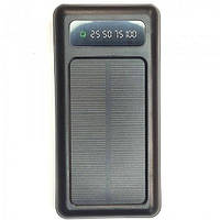 УМБ Повербанк 10000mAh Power Bank UKC 8285 с кабелями и солнечной панелью Black UT, код: 8296610