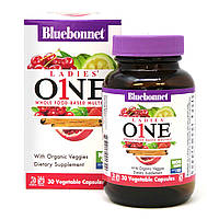 Женские Мультивитамины, Ladies' One, Bluebonnet Nutrition, 30 растительных капсул GR, код: 2337436