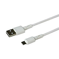Кабель Hoco X83 USB Micro USB 2.4А 1m Белый TV, код: 7851995