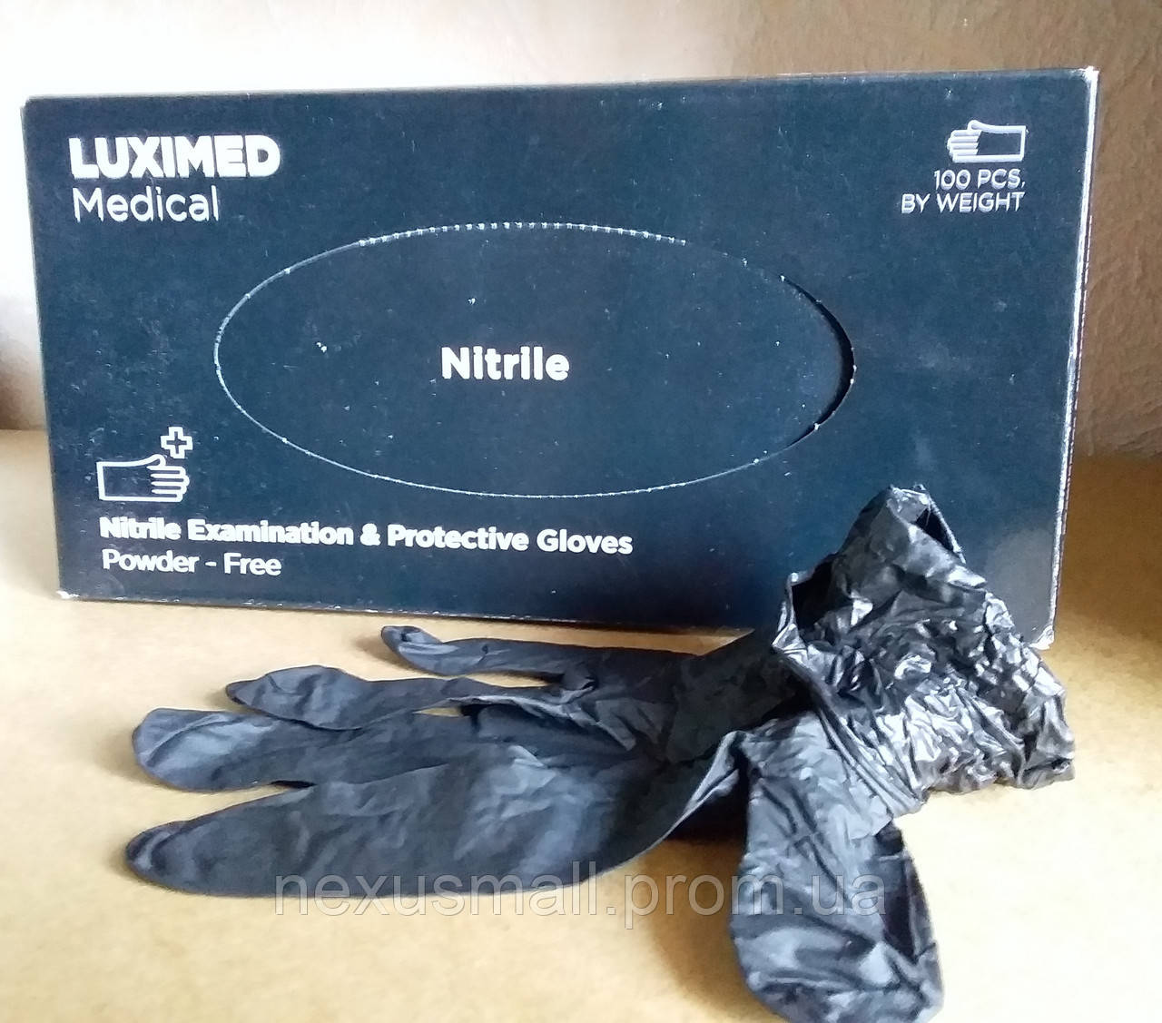 Перчатки нитриловые медицинские одноразовые VigohA Luximed Medical смотровые неопудренные M 1 NX, код: 6659427 - фото 3 - id-p2159750213