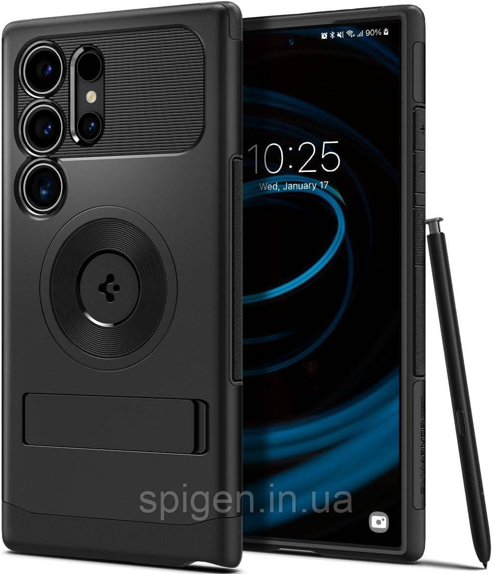 Чохол Spigen для Samsung Galaxy S24 Ultra - Slim Armor MagFit, Black (ACS07189)