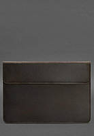 Кожаный чехол-конверт на магнитах для MacBook 16 дюйм Темно-коричневый Crazy Horse BlankNote NX, код: 8131789