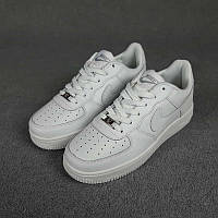 Женские кроссовки Nike Air Force 1 Low, кожа, белый, Вьетнам Найк Еір форс шкіряні білі