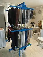 Устойчивая Домашняя напольная сушилка для белья garment rack Сушка одежды на колесиках большая