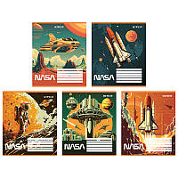 Зошит шкільний 12 аркушів лінія Kite NASA NS24-234, 68123