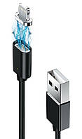 Кабель Grand-X USB-Lightning, магнитный, 1м, Black (MG-01L) GT, код: 6704496