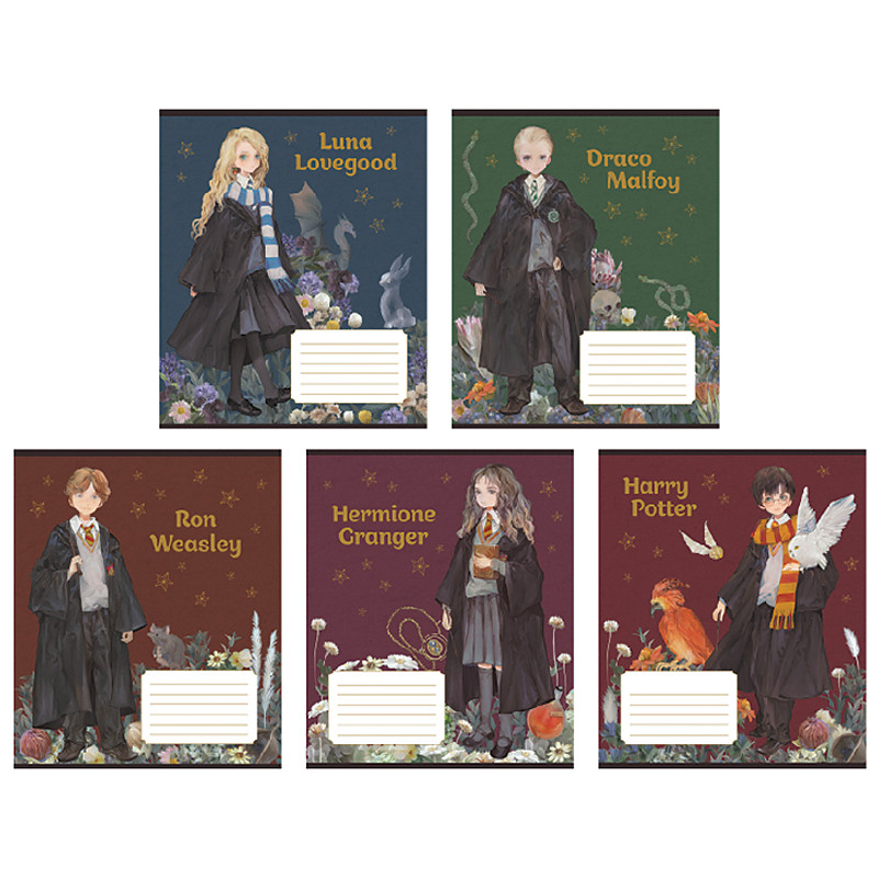 Зошит шкільний 18 аркушів клітинка Kite Harry Potter HP24-236, 68174, фото 1
