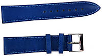 Ремінець для годинника шкіряний Mykhail Ikhtyar ширина 20 мм Синій (S20-308S blue) ET, код: 8151413