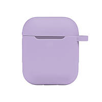Чехол с карабином Silicone Case Airpods 1 Airpods 2 Elegant purple DH, код: 8322229