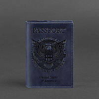Обкладинка для паспорта BlankNote Темно-синій (BN-OP-USA-nn) UL, код: 384366