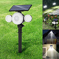 ARTINABS - Солнечная лампа для улицы. Сверхмощный светильник с датчиком движения, IP65, солнечная панель