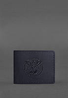 Кожаная обложка на удостоверение Главного управления разведки (ГУР) темно-синяя Crazy Horse B QT, код: 8132012