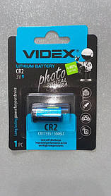 Батарейка літієва CR2 Videx Lithium 3V