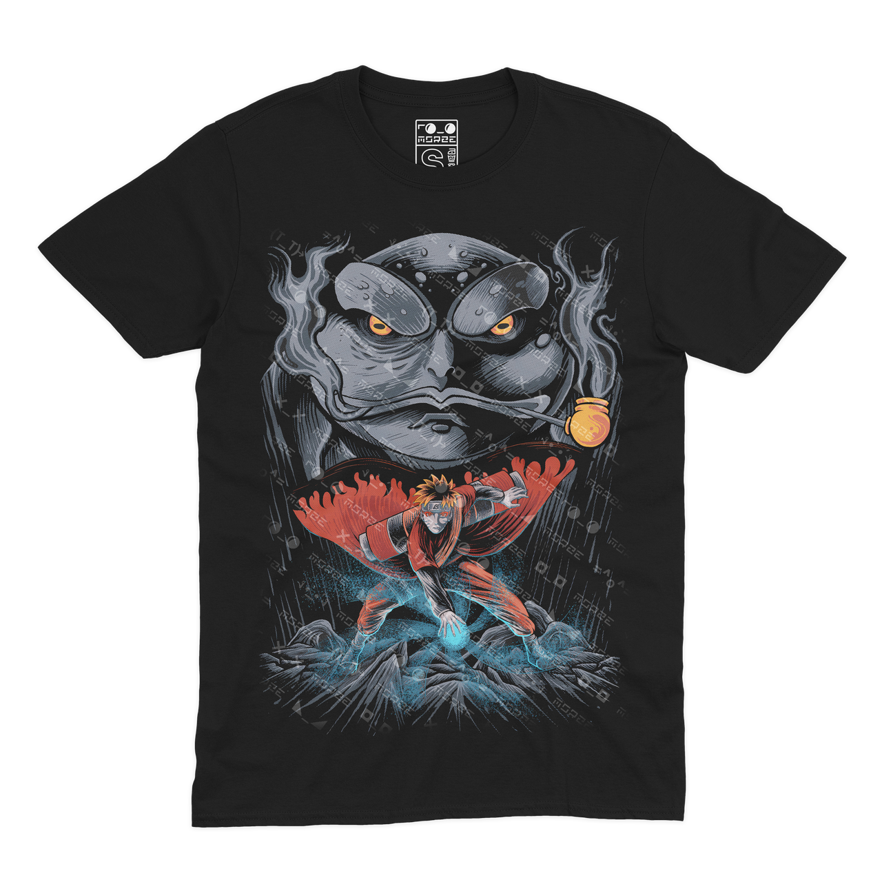 Футболка чорна Morze Naruto V36, фото 1
