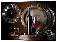 Настінний годинник Декор Карпати 53х72 Червоне вино (53х72-o679) BM, код: 116664