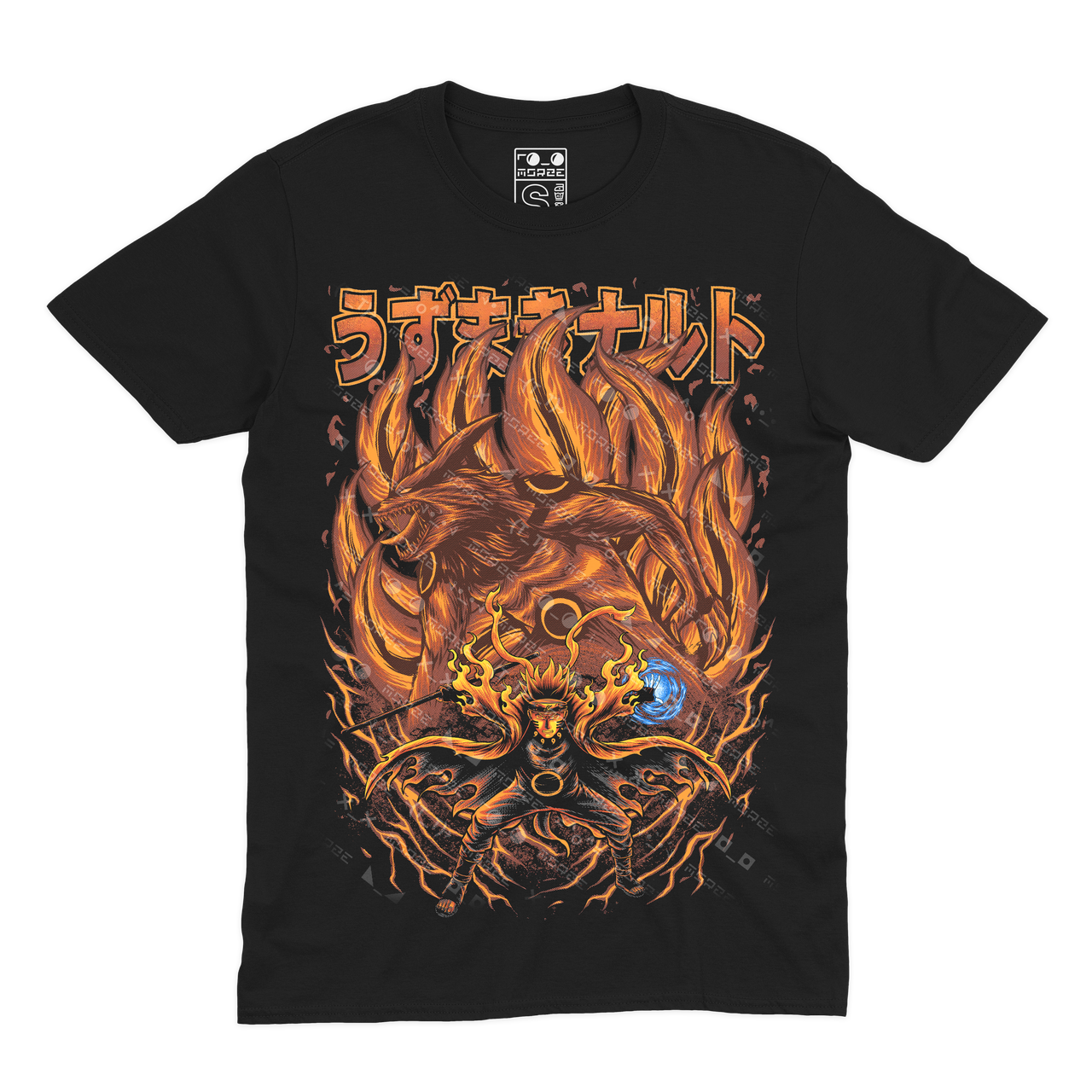 Футболка чорна Morze Naruto V37, фото 1