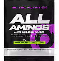 Аминокомплекс для спорта Scitec Nutrition All Aminos 17 g Green Tea Raspberry DH, код: 7778299