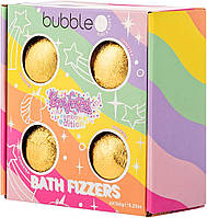 Bubble T 4 x 150 г Бомбы для ванны для девочек, Rainbow Edition, выпускает Fizz и цвет в вашей ванне