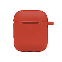 Чехол с карабином Silicone Case Airpods 1 Airpods 2 Red DH, код: 8322241