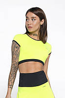 Спортивная женский топ-футболка Designed for Fitness New Basic Lemon L IX, код: 6627508