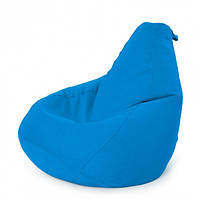 Кресло Мешок Груша Рогожка 120х85 Студия Комфорта размер Стандарт голубой US, код: 6499034