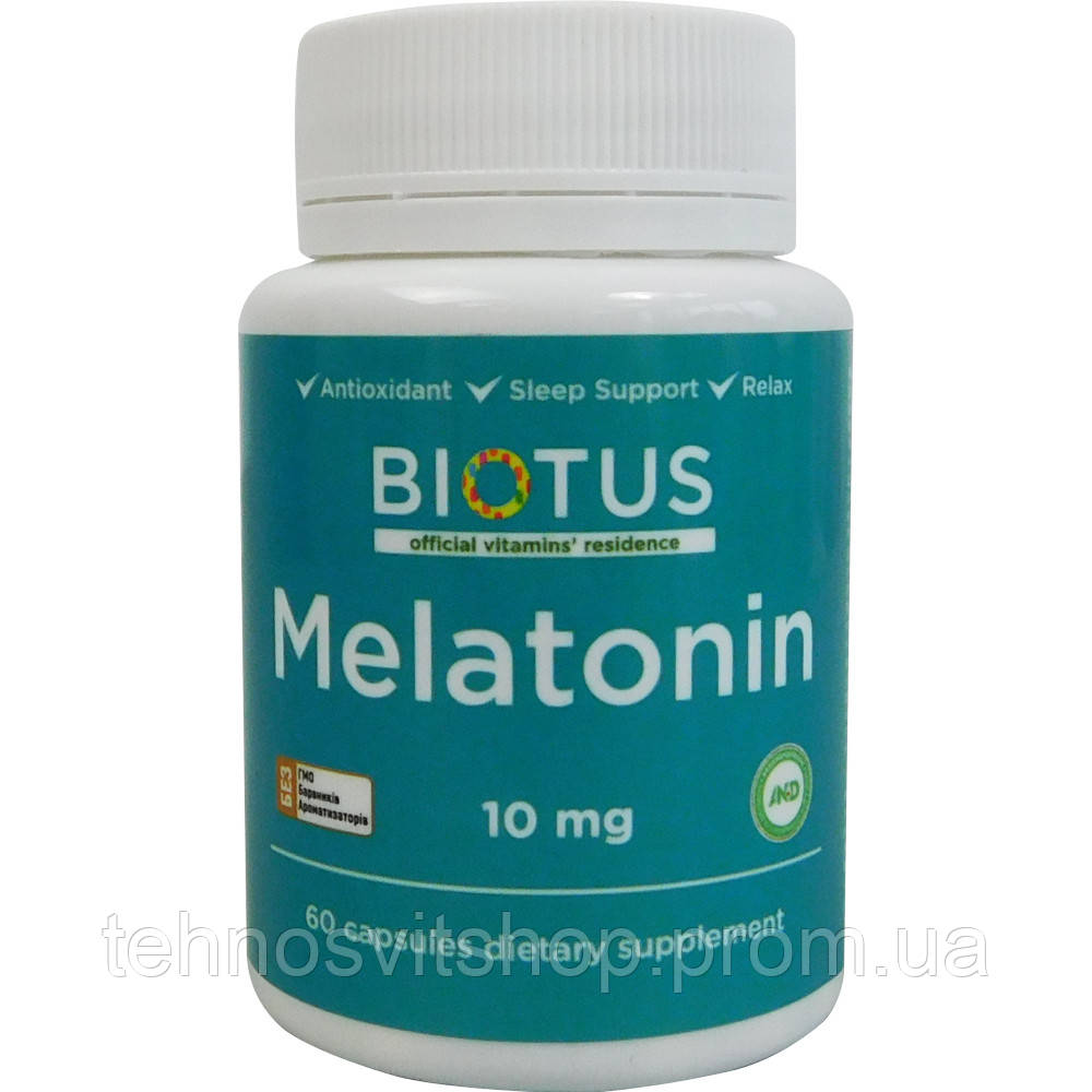 Мелатонин Melatonin Biotus 10 мг 60 капсул TT, код: 7289530 (ID ...