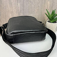 Мужская кожаная сумка барсетка стиль Лакоста + кожаный ремень из натуральной кожи, подарочный набор 2 в 1