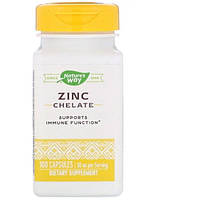 Микроэлемент Цинк Nature's Way Zinc Chelate 30 mg 100 Caps NWY-41091 US, код: 7738116