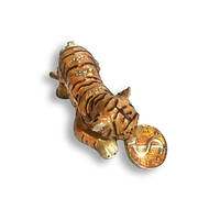 Ларец-Статуэтка Lefard Royal Tiger с баксом 9 см Оранжевый (AL186459) ET, код: 7887592