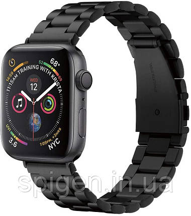 Ремінець Spigen Modern Fit для Apple Watch (42 / 44 / 45 / 49 MM) Чорний (062MP25403), фото 1