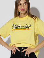 Жіноча футболка-регуляр S жовтий Madmext ЦБ-00218983 KB, код: 8420759