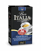 Кофе молотый Saquella Bar Italia Gran Gusto 250 г IX, код: 7886515