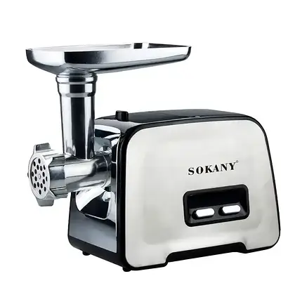 Професійна електрична м'ясорубка з насадками Sokany SK-090 3500 Вт, фото 1