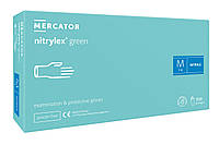 Перчатки нитриловые Mercator Medical Green M Мятные 100 шт (00-00000112) NX, код: 8246354