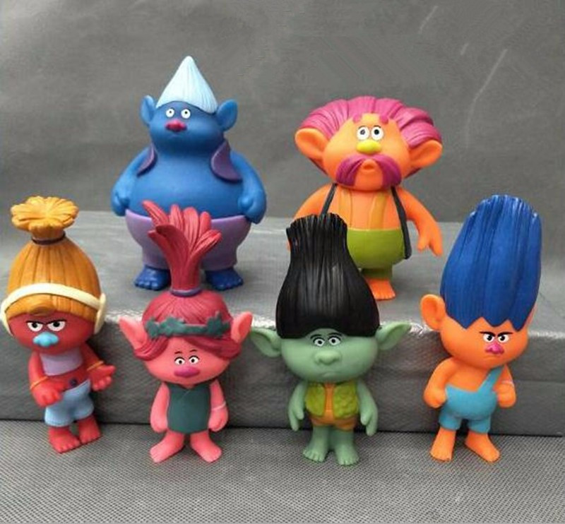 Фігурки-іграшки Тролі ( Trolls ), 6 шт