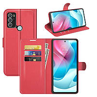 Чехол-книжка Litchie Wallet Motorola G60S Red GM, код: 8129140