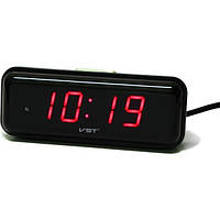 Настольные часы с будильником цифровые VST LED VST-738-1 Красный (20053100294) UL, код: 1821818